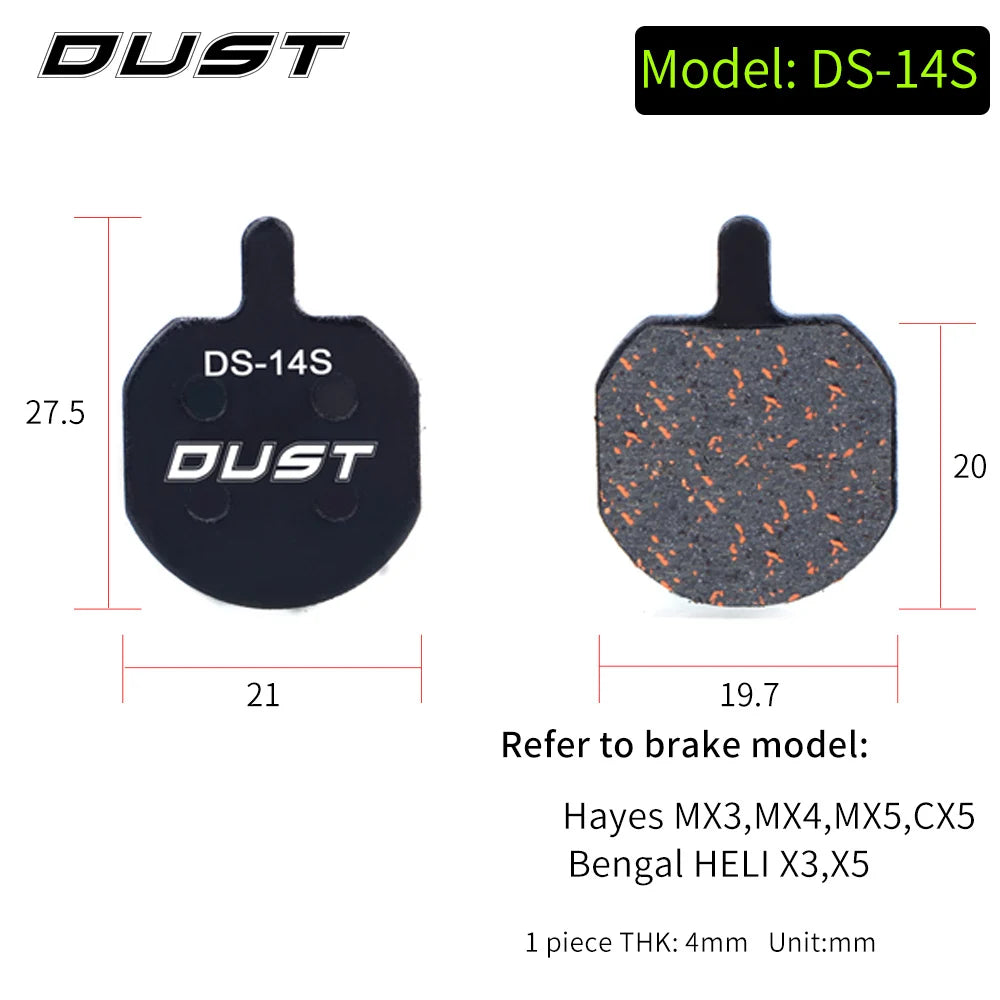 DUST 1 Pair Semi-Metal Brake Pads