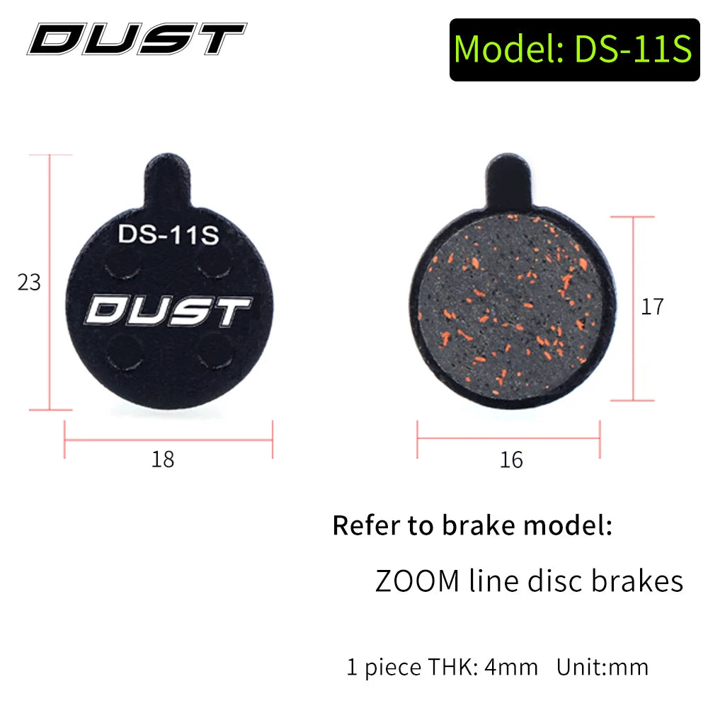 DUST 1 Pair Semi-Metal Brake Pads