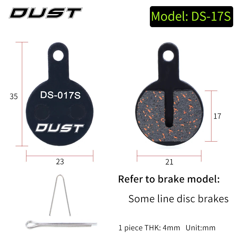 DUST 1 Pair Semi-Metal Brake Pads