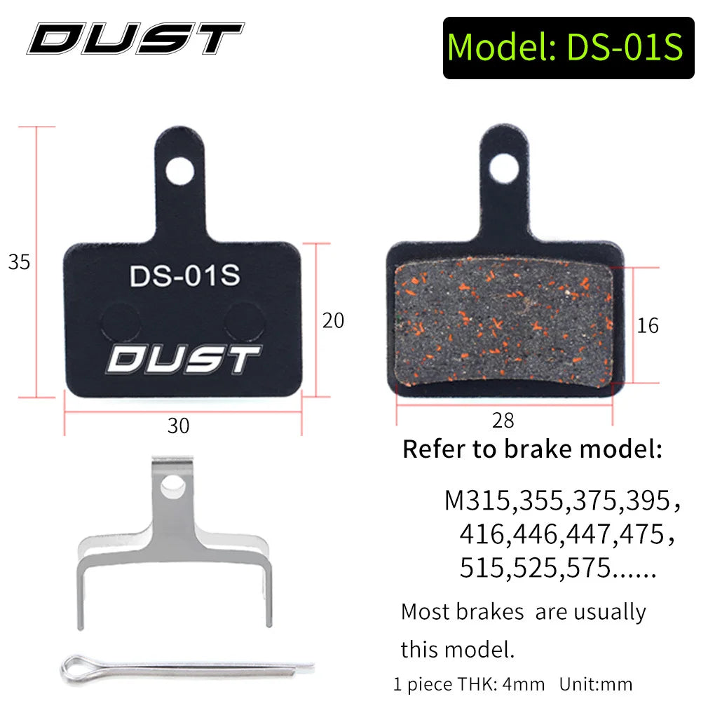 DUST 1 Pair Semi-Metal Brake Pads