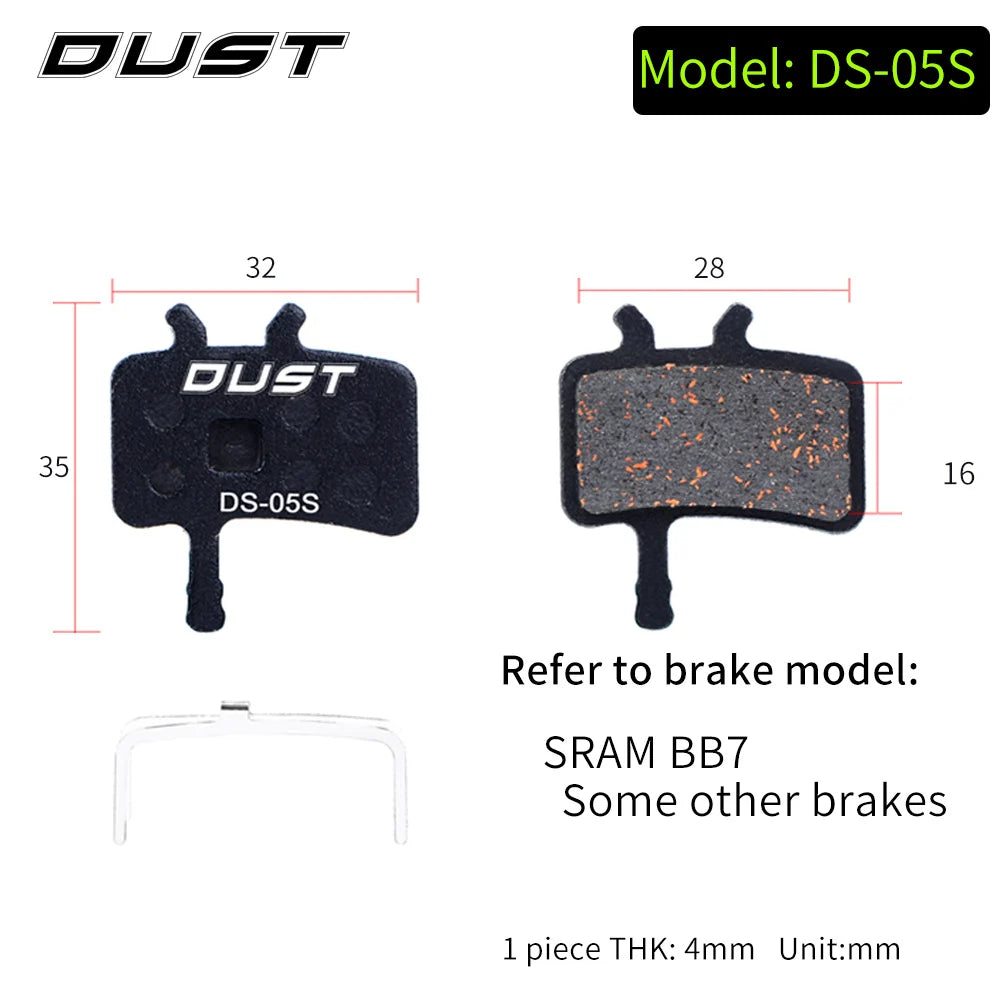 DUST 1 Pair Semi-Metal Brake Pads