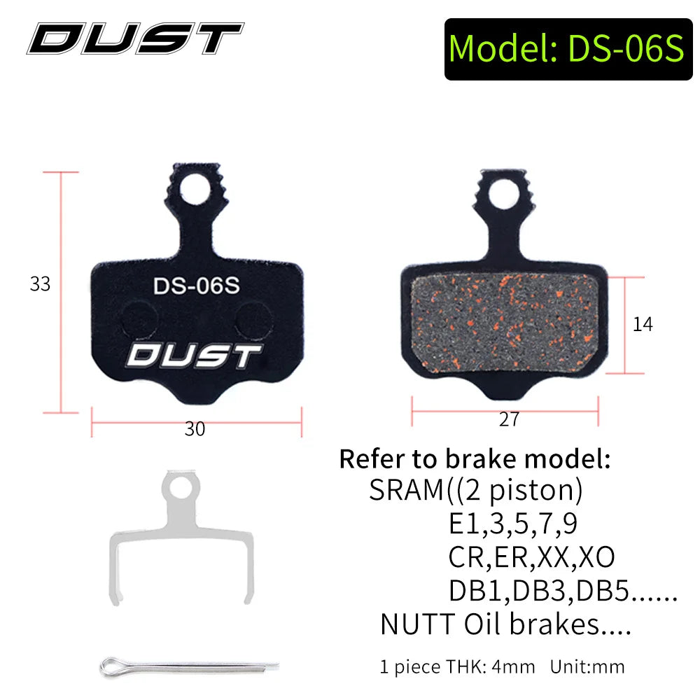DUST 1 Pair Semi-Metal Brake Pads