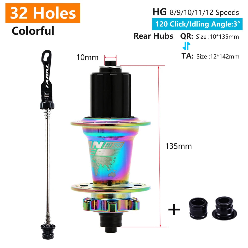 TANKE 120 Click Hub 6 Bearing MTB Hub Front Rear
