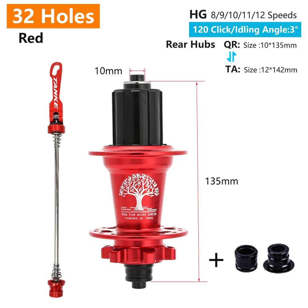 TANKE 120 Click Hub 6 Bearing MTB Hub Front Rear