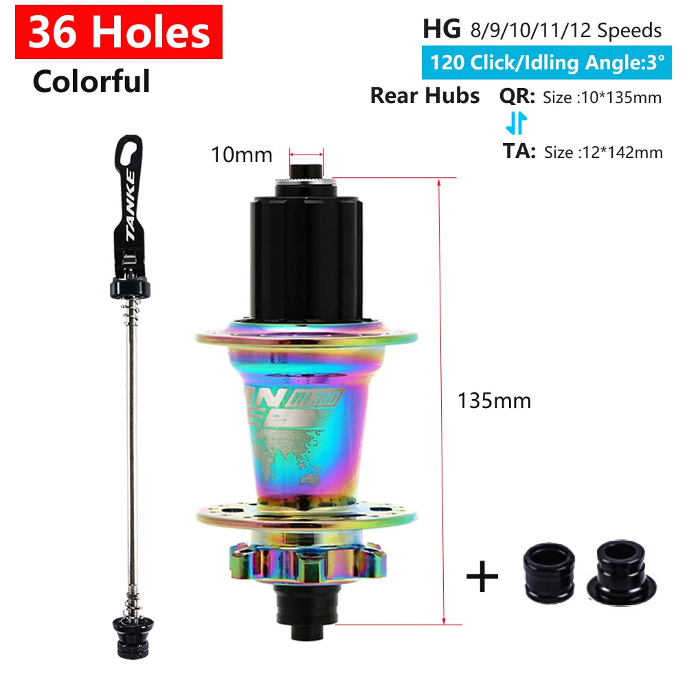 TANKE 120 Click Hub 6 Bearing MTB Hub Front Rear