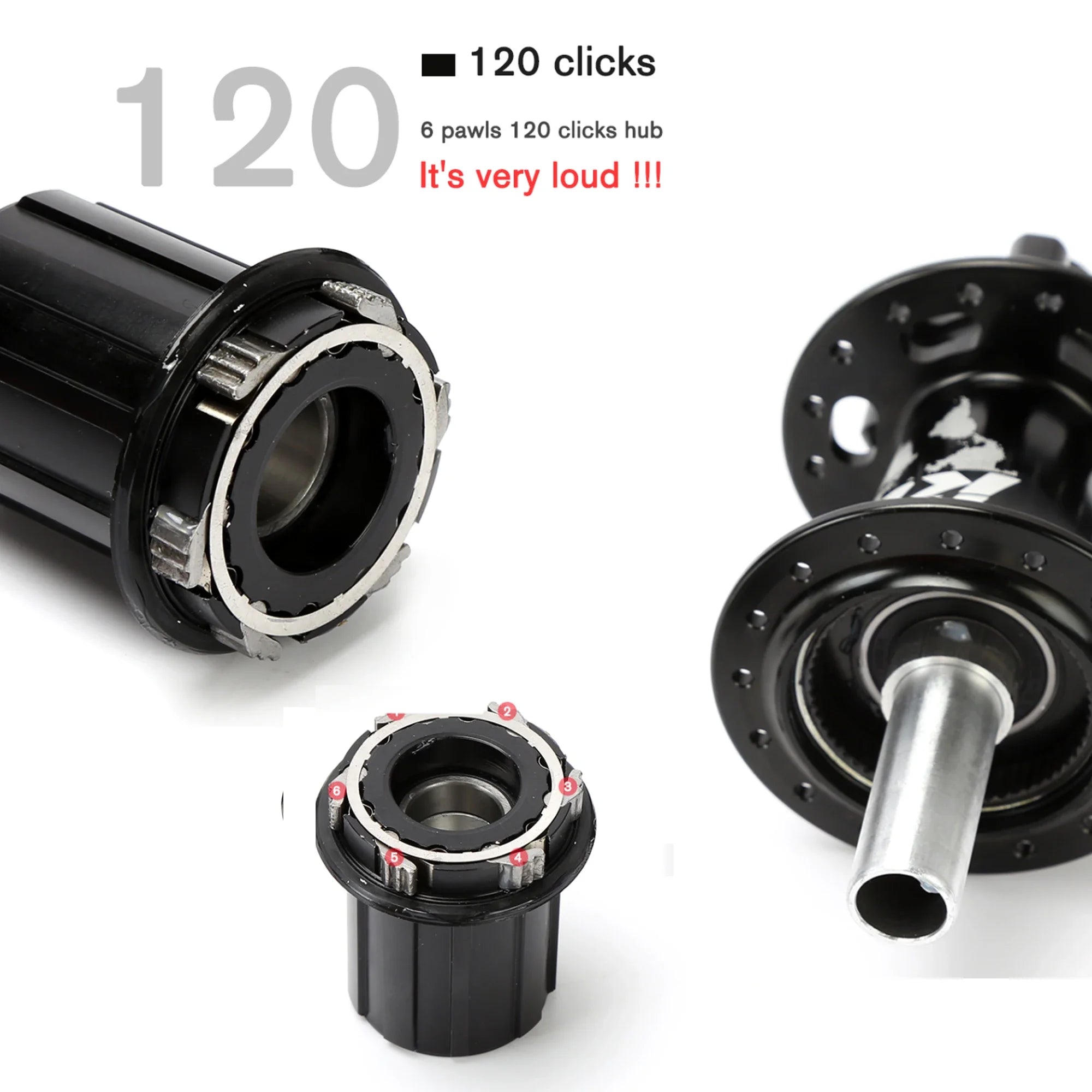 TANKE 120 Click Hub 6 Bearing MTB Hub Front Rear