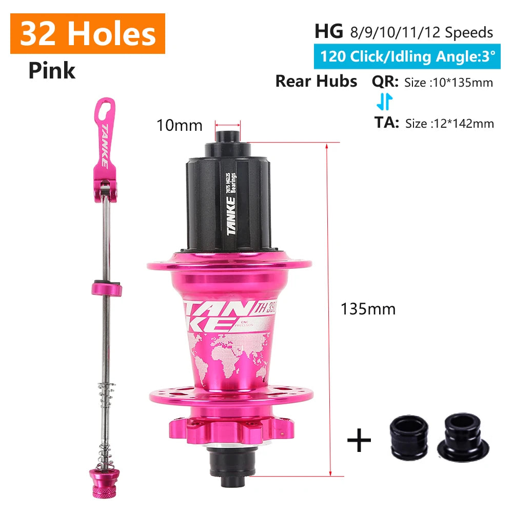 TANKE 120 Click Hub 6 Bearing MTB Hub Front Rear