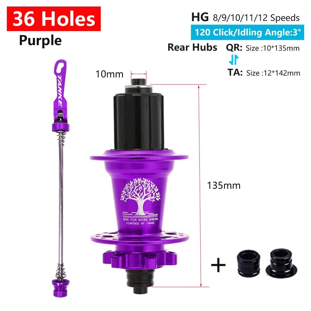 TANKE 120 Click Hub 6 Bearing MTB Hub Front Rear