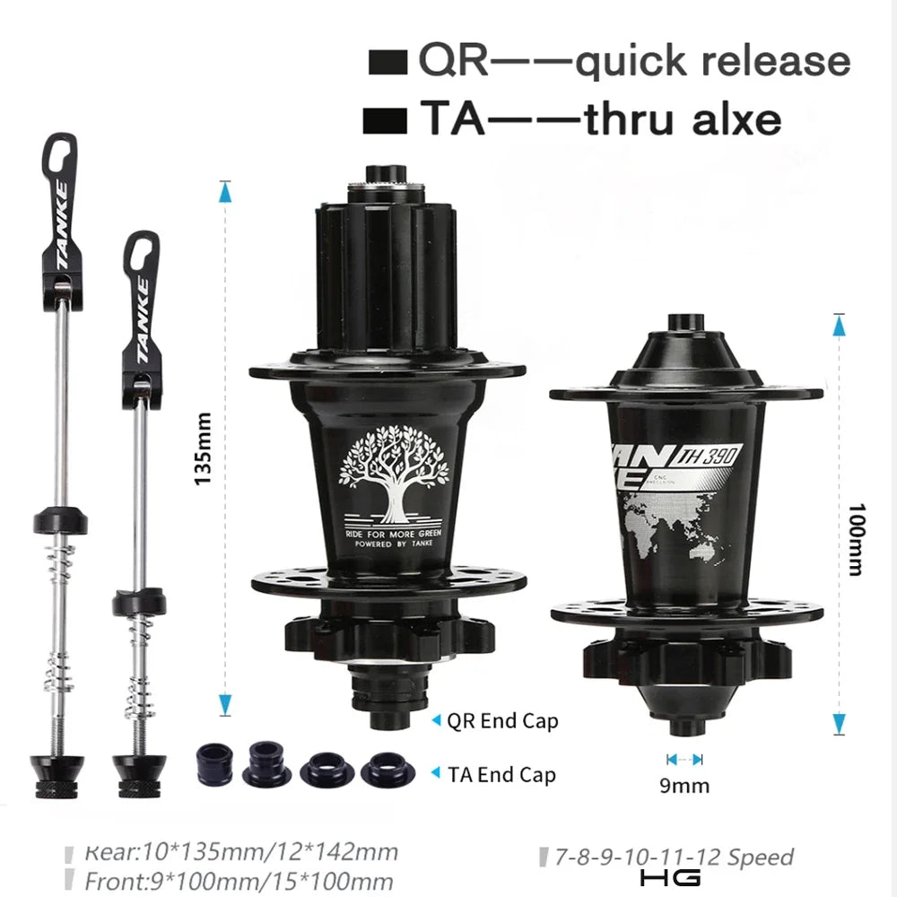 TANKE 120 Click Hub 6 Bearing MTB Hub Front Rear